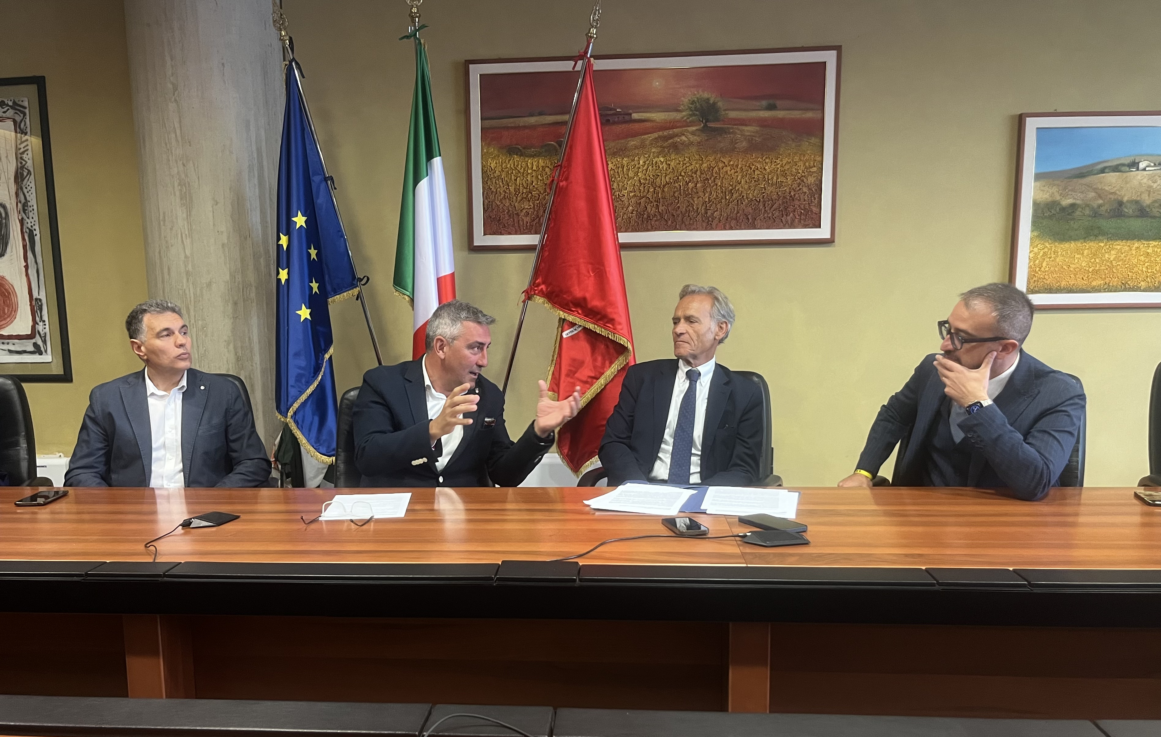 Fermo immagine dei protagonisti dell'evento del 23 settembre