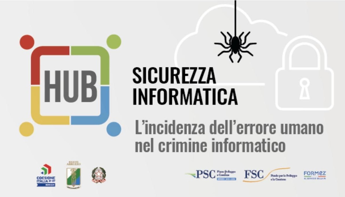 Logo HUB delle competenze sulla destra, mentre sulla sinistra è riportato il titolo del corso