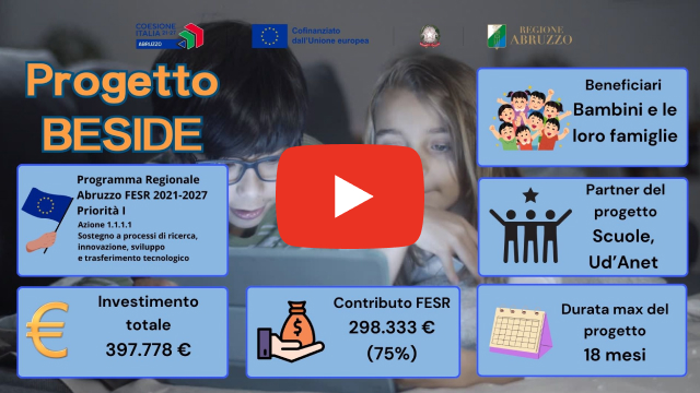 Play video su Youtube: Progetto BESIDE, Innovazione per l’Inclusione